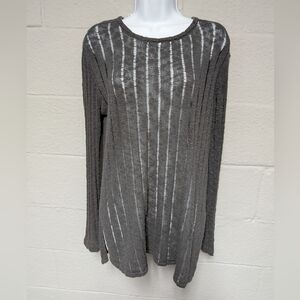 Natural Life  Pullover Sweater Charcoal Gray Size M